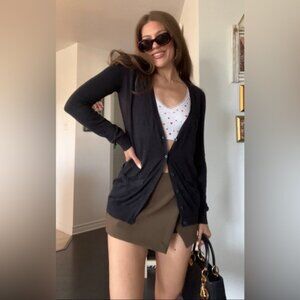 Black Womens long sleeves cardigan